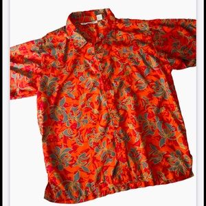 jazzman sportswear vintage orange shirt